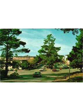 Carmel California Ocean Ave Scene 1979 Vintage Postcard Business District View
